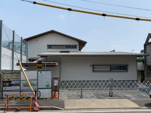 お庭を囲むように建つ二世帯住宅千種区M様邸足場解体☆
