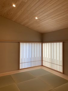 公園の緑を取り込む名東区S様邸、障子の色々☆