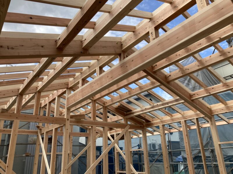 炎が心も身体も癒してくれる平屋の各務原市M様邸上棟☆