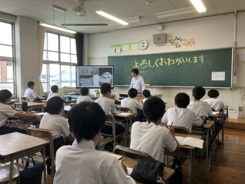 今年も一宮市立北部中学校で職業人が語る会に参加