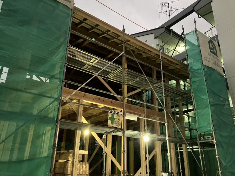中庭のある稲沢市S様邸上棟⭐︎
