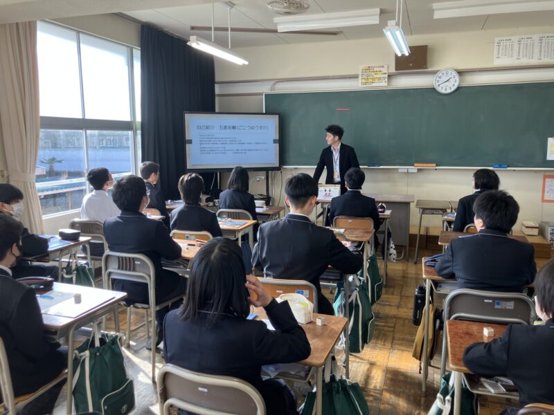 葉栗中学校で夢講座⭐︎