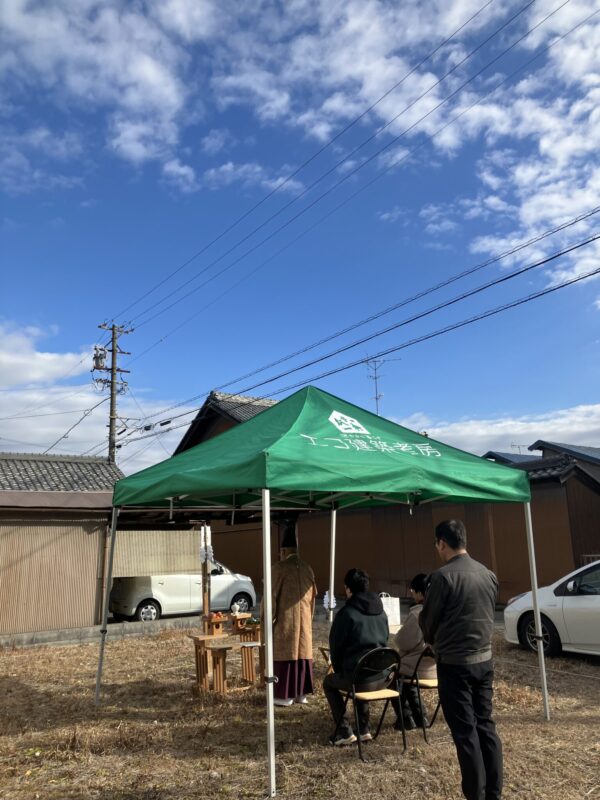 広い土間がある一宮市N様邸地鎮祭☆